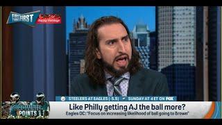 FIRST THINGS FIRST | Nick Wright HEATED, Philadelphia Eagles SHOULD NOT Change Because Of Hurts