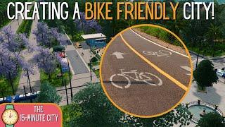 Why you need to add a pedestrian parkway in your city! 15-Minute City 18 | Cities Skylines