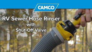 RV Sewer Hose Rinser with Shut-Off Valve