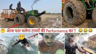 Desi swimming Pool, मज़ा आ गया || JohnDeere 5050D