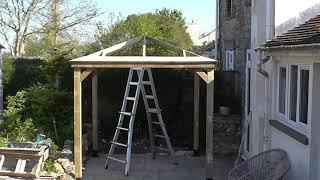 Wooden Gazebo Build 2.3m by http://www.hampshiregardenstructures.co.uk Timelapse Film