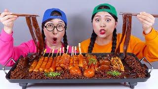 Black Noodle TTeokbokki DONA Mukbang