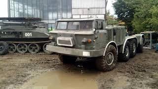 Test drive  ZIL-135 rocket launcher