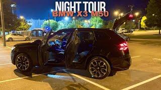 2025 BMW X3 M50 Night Tour: Lights & Luxury Revealed!