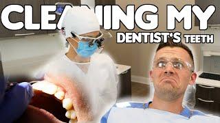 Dentist Gets Teeth Cleaned by Dental Hygienist