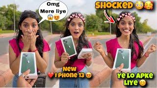 iphone 13 Gift Prank On Annu  || Gifted Her Iphone 13 ️