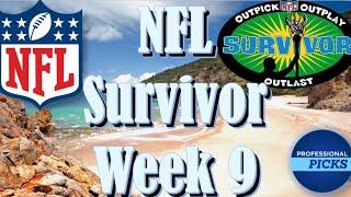 NFL Survivor Picks Week 9 | Predictions & Warnings