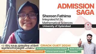 Prepwise Admission Saga | Shereen | HCU | Integrated MSc Mathematics | Kerala's No.1 CUET Coaching
