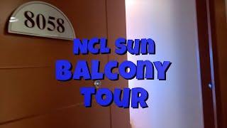 Balcony cabin tour on NCL Sun #8058