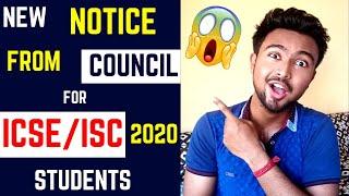 New Notice from CISCE council for ICSE/ISC 2020 Students || Digital classroom on Television ?