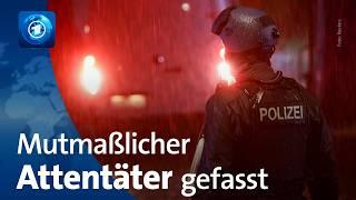 Solingen: Polizei nimmt mutmaßlichen Attentäter fest | tagesthemen 23:30 Uhr, 24.08.2024