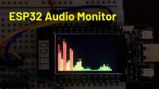 ESP32 Audio Monitor using TFT_eSPI (TTGO)