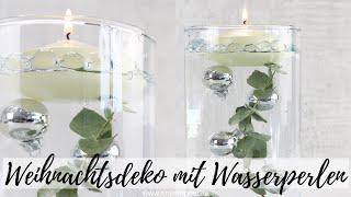 DIY Weihnachtsdeko selber machen: Windlichter mit Wasserperlen - TikTok Trend 2022