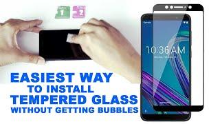 DIY Easy way to install Tempered Glass on mobile screen | Installing screen guard on mobile screen