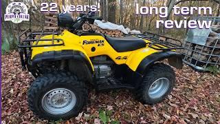 Honda Foreman LONG term review - 22 years and an oil change