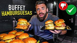 COMIENDO en un BUFFET DE HAMBURGUESAS por PRIMERA VEZ en VALENCIA ¿realmente merece la pena?