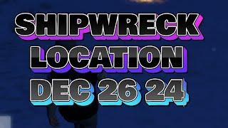 Shipwreck Location Today Dec 26 2024 GTA Online | GTA online daily shipwreck  location