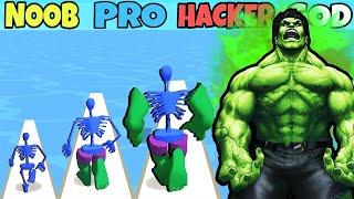 NOOB vs PRO vs HACKER vs GOD in SuperHero Pick 3D