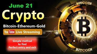 Live Bitcoin Trading Session |Real-Time Crypto Analysis & Scalping Strategy |Hindi/English  June 21