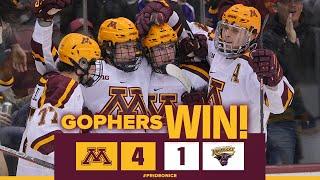 Highlights: No. 2 Gopher Hockey Tops No. 5 Minnesota State 4-1 in Minneapolis