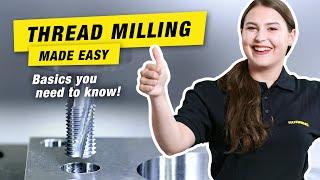 Thread milling made easy: Basics you need to know!