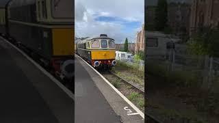 BR class 33 D6566 arriving into watchet station (the west Somerset railway)