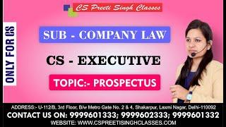 CS executive video lectures  | company law pen drive classes | executive online lectures | best cs