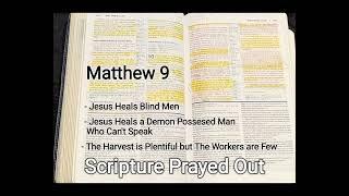 - Jesus Heals Blind Men and a Demon Possessed Man - The Harvest is Plentiful but The Workers Are Few