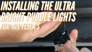 Puddle light installation for Tesla Vehicles