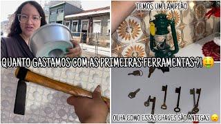 PRIMEIRO GASTO FOI COM FERRAMENTAS PARA A LIMPEZA DA CASA NOVA… OPS VELHA rs POR HORA ️ VLOG 