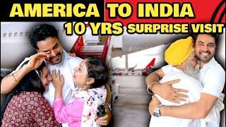 SURPRISING MY FAMILY AFTER 10 YEARS | AMERICA TO INDIA | HINDI VLOG | ROHAN VIRDI'S FAMILY