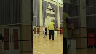 c 90-year-old Grandpa who plays badminton  90세에도 배드민턴치시는 할아버지! #배드민턴#할아버지#90세 #badminton