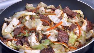 Beef and Cabbage Stir Fry