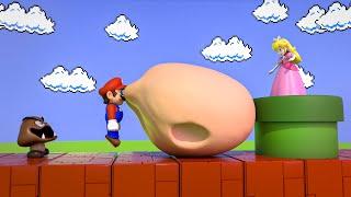 Mario eats a weird Mushroom! Super Mario Bloopers V2 