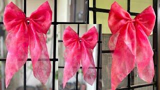 Hair bows / How to make a bow with long tail / long tail hair bows #hairbowtutorial #hairbows