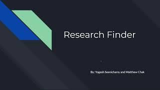 Research Finder