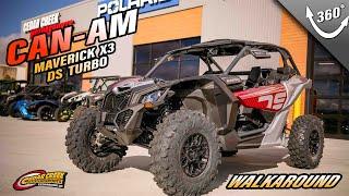 Walkaround | 2024 Can-Am® Maverick X3 DS Turbo Fiery Red & Hyper Silver