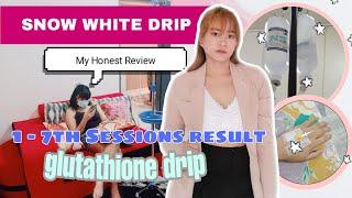 Glutathione Drip | Snow White Drip 1 - 7th Sessions Review! #SnowWhiteDrip #GlutathioneInjections