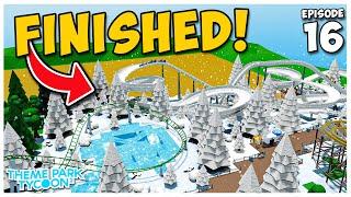 Finished The Snowy Area WITHOUT GAMEPASSES in Theme Park Tycoon 2! | #16