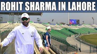 Surprise  Rohit Sharma Reached Gaddafi Stadium Lahore