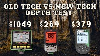 OLD TECH VS NEW TECH GARRETT GTI - NOKTA SCORE - MINELAB XTERRA - DEPTH TEST