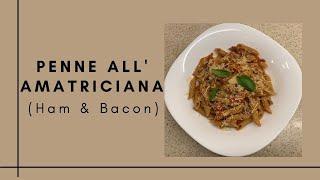 PENNE ALL' AMATRICIANA | HAM & BACON | HEALTHY | NO PRESERVATIVES | Hazel's Diary