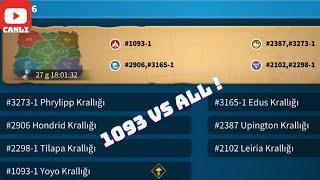 7. SEVİYE GEÇİTLER AÇILIYOR ! 1093 vs ALL ! - KOYLÜ SİNY ÇİFTÇİ SİNY ! - Rise of Kingdoms