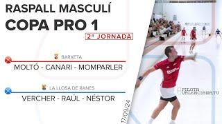 ️ Raspall Masculí COPA PRO 1 |  MOLTÓ - CANARI - MOMPARLER  VERCHER - RAÚL - NÉSTOR