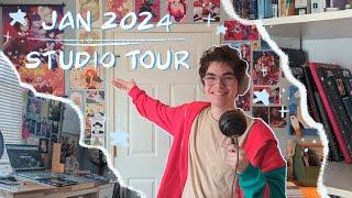 Art Studio Tour + My Favorite Art Supplies (January  2024)