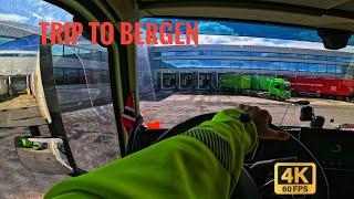 Let's go to Bergen 1/4 POV Truck Driving Norway 4K60 Volvo FH540