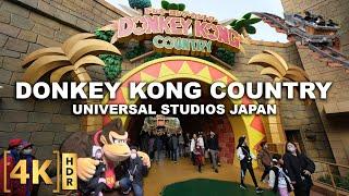 Full Tour at the NEW DONKEY KONG COUNTRY in Universal Studios Japan! | Mine Cart Madness POV Ride