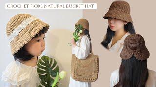 모자는 핏! 그리고 착용감 뒷태는 보너스 | CROCHET BUCKET HAT | 어린이용도 있어요