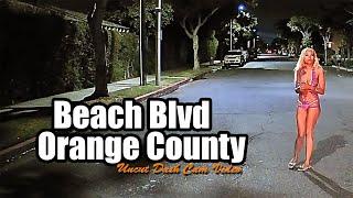 Beach Blvd, Orange County, California, USA  Uncut Dash Cam Video - Ep. 3