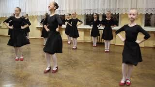 Открытый по народному. Младшие. дек 2017 . Folk dance lesson in Russia